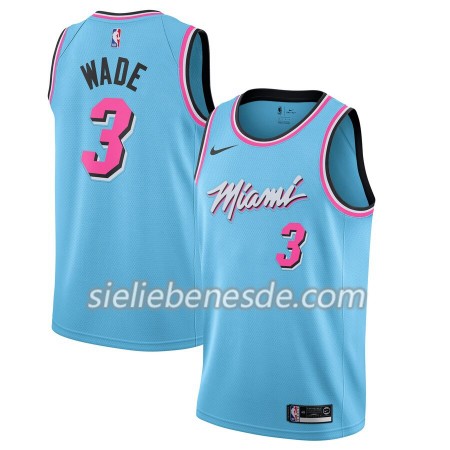 Herren NBA Miami Heat Trikot Dwyane Wade 3 Nike 2019-2020 City Edition Swingman